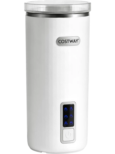 Costway 6-in-1 Electric Milk Frother Steamer Stainless Steel Interior 90872040 New