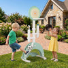 6-in-1 Toddler Basketball Hoop with 8 Adjustable Height for Indoor Outdoor 3+ Years-Green - Gallery View 1 of 10