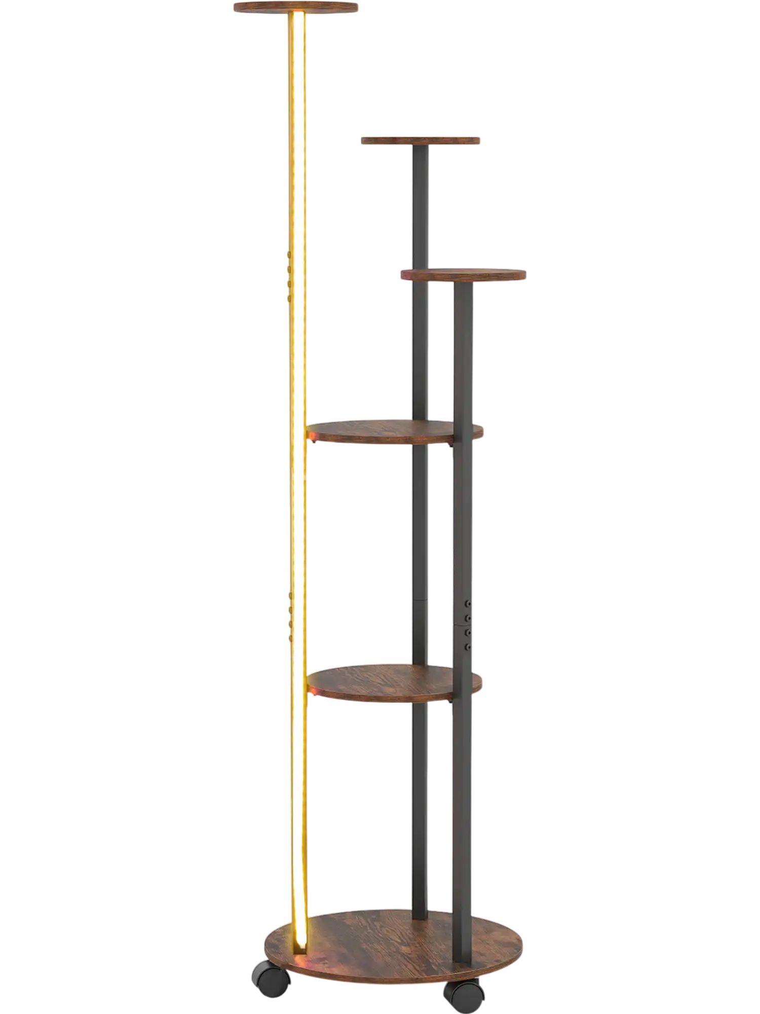 Costway 6-Tier Plant Stand w/ RGB Light & Wheels 57