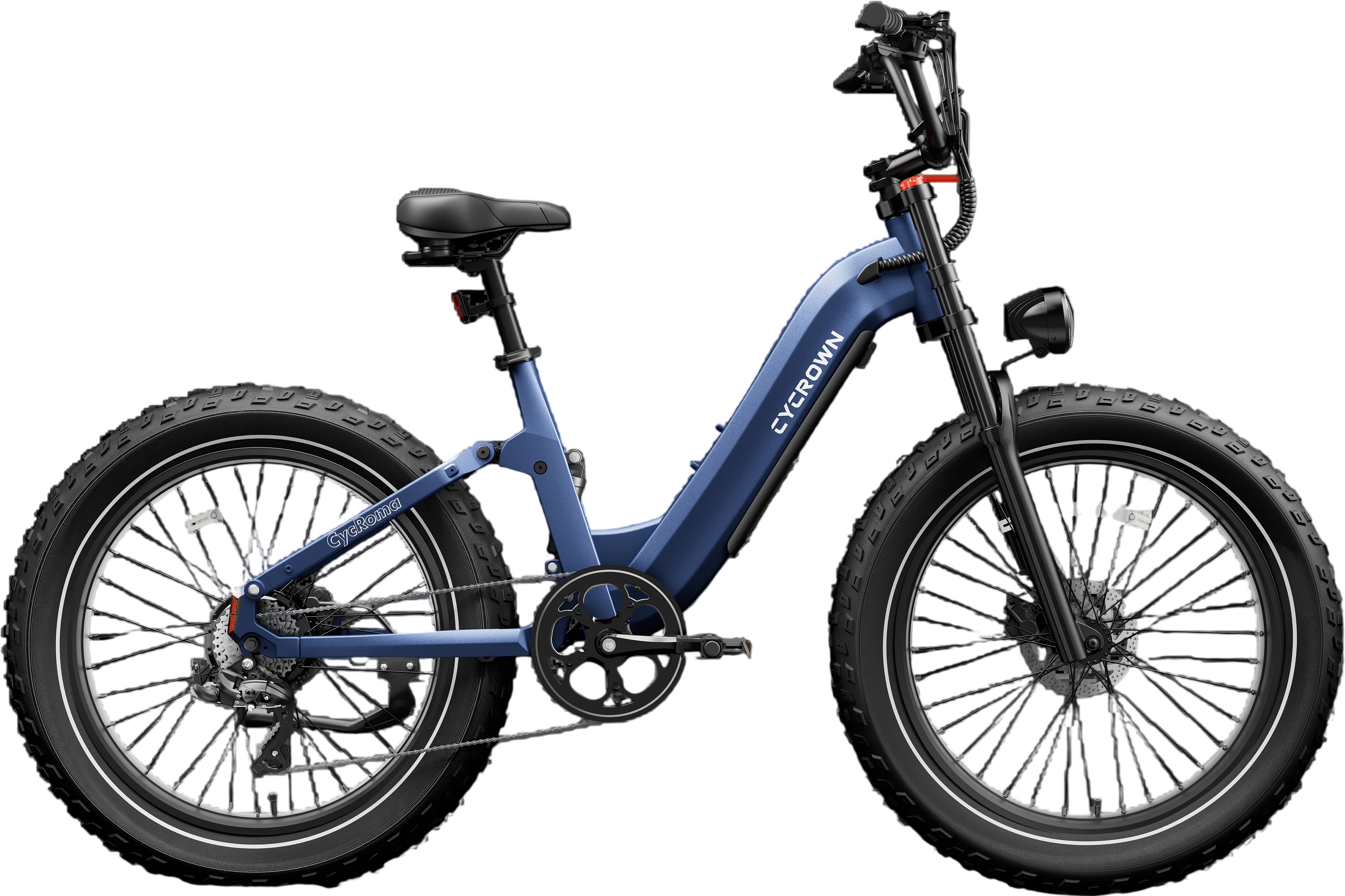 Cycrown Roma ST Electric Bike All-Terrain Step-Through Frame 1500W 28 MPH 90 Mile Range 48V New