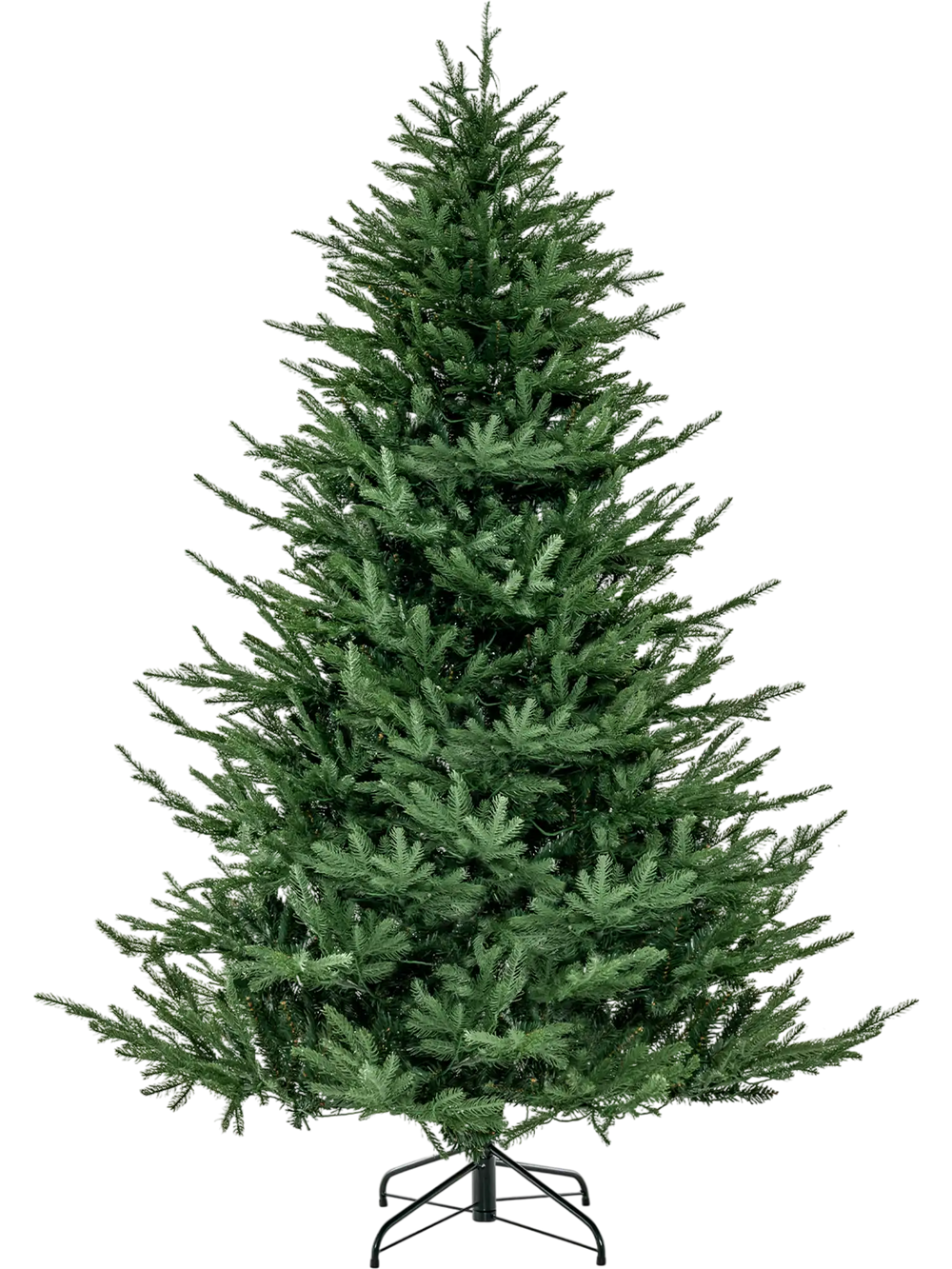 6ft pre-lit Christmas tree with 280 warm white LED lights, featuring a lush design and 8 lighting modes for festive.