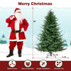 6ft pre-lit Christmas tree with 280 warm white LED lights, featuring a stable frame and easy installation for festive.