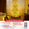 6 ft pre-lit artificial Christmas tree with 598 branch tips, color-changeable LED lights, and convenient remote control.