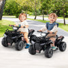 6V Kids ATV Quad Electric Ride On Car with LED Light and MP3-Solid Black - Gallery View 1 of 10