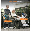 Vocic U31 3-in-1 Wheelchair Lightweight Manual Foldable 300 lbs Capacity New