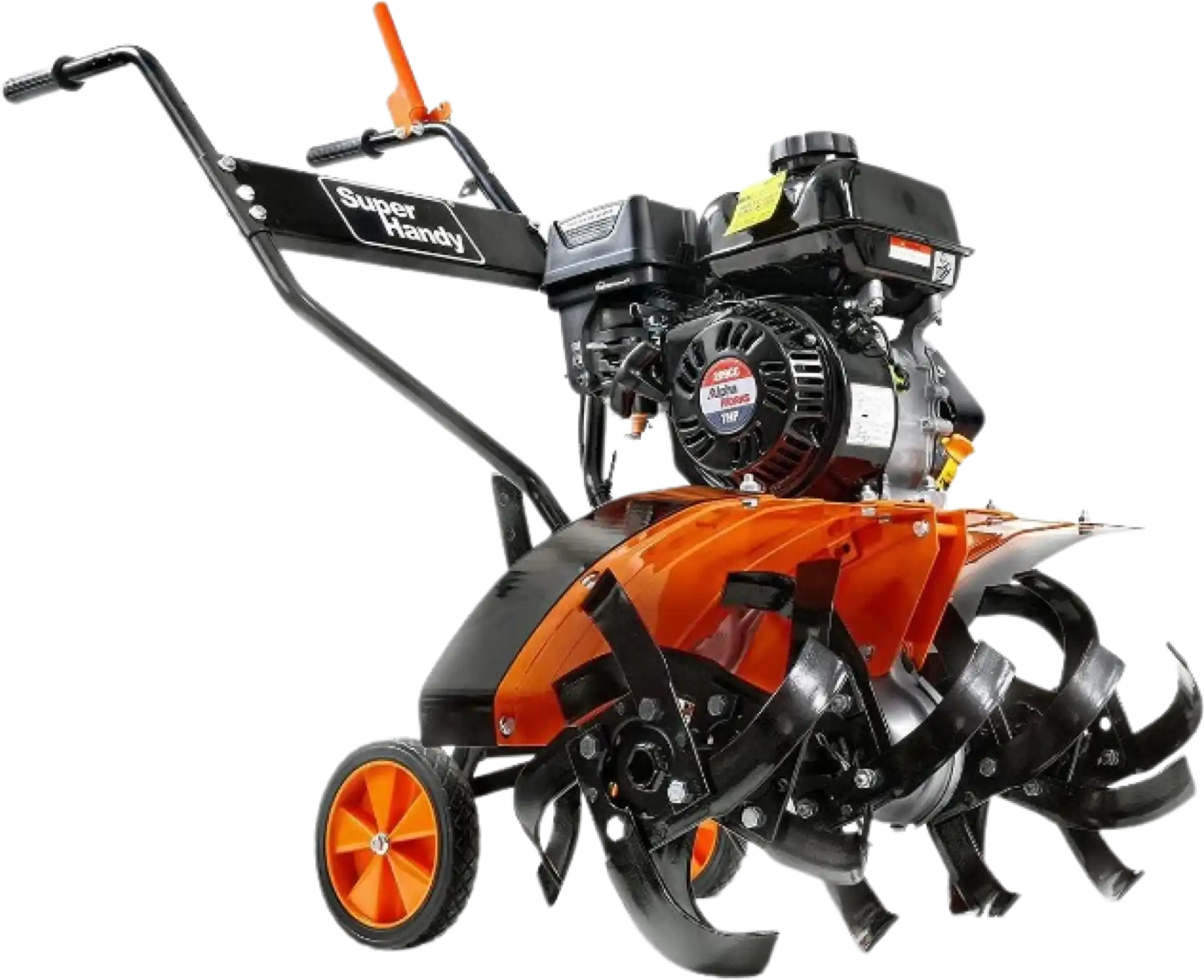 Super Handy GUO093 RotoTiller Cultivator 27” Width 7HP 209cc 4 Stroke Gas Motor 6 Steel Adjustable Tines New