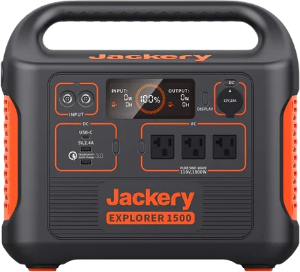 Jackery Explorer 1500 Portable Power Station 1534Wh 1800W Manufacturer RFB
