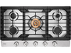 FOTILE 36-inch Tri-Ring stainless steel gas cooktop GLS36502, top view