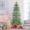 6.5/7.5 Feet Artificial Cypress Christmas Tree Pre-lit Hinged-7.5 ft - Gallery View 1 of 10