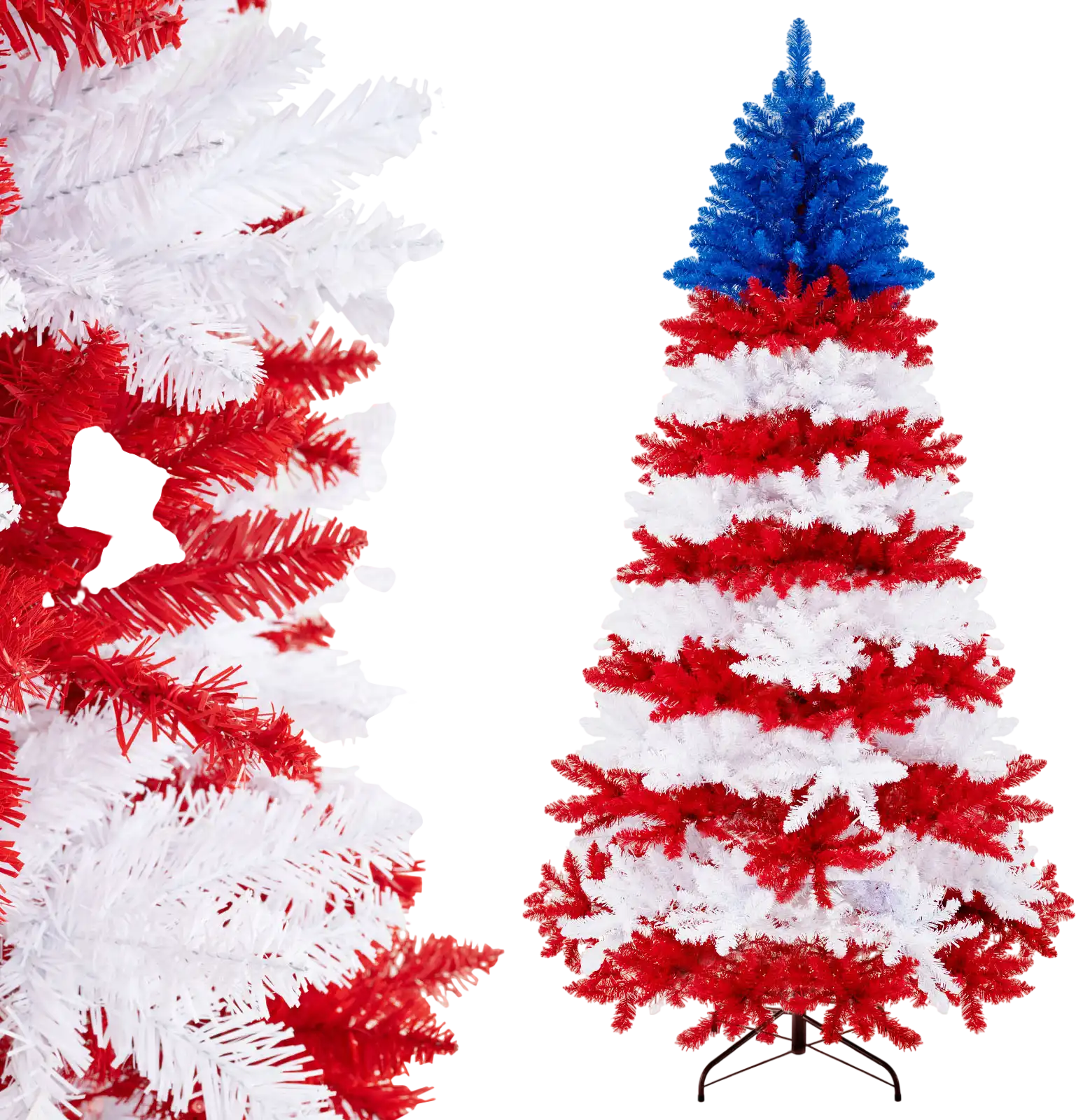 Costway 7.5' Artificial Christmas Tree Warm White LED Lights 16742895 New