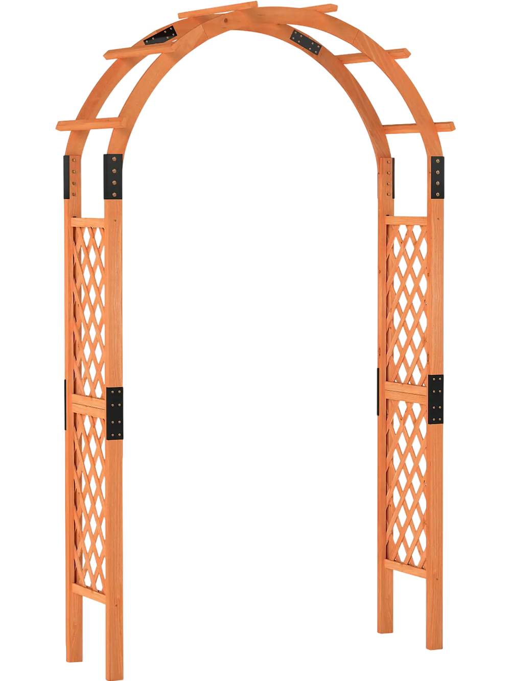 7.7 Feet Garden Arch Wooden Arbor for Climbing Plants