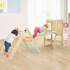 Multicolor 7-in-1 toddler climbing toy with slide, ladder, and table set, perfect for kids aged 3-14 years in playroom.