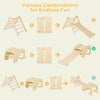7-in-1 indoor climbing toys for toddlers featuring a climbing ladder, slide, and arch climber for versatile play.