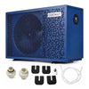 70000 BTU swimming pool heat pump in blue, designed for pools up to 21,419 gallons with a 1/2/3 hour timer and quiet operation.