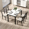 Modern dining chair set of 4 with ergonomic tilt backrest and padded cushions, perfect for dining room comfort.