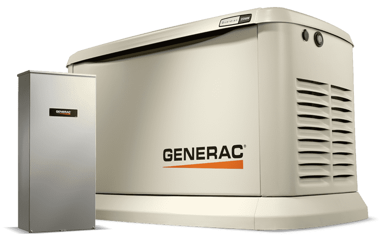 Generac 7040 Synergy Variable Speed 20kW Standby Generator w/ Transfer Switch Scratch and Dent