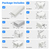 4-inch mini decorative PVC slim line cover kit with various components for organizing and protecting pipes and cables.