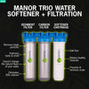 NuvoH2O 711247 Water Softener plus Sediment and Carbon Filter Manor Trio System Salt-Free for Homes Over 1,500 Sq. Ft. New