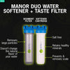 NuvoH2O 711273 Water Softener plus Sediment Filter Manor Duo System Salt-Free for Homes Over 1,500 Sq. Ft. New