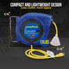 Goodyear Retractable Extension Cord Reel Mountable 14AWG x 40' Led Light Up Tap Triple Connector 63313134G New