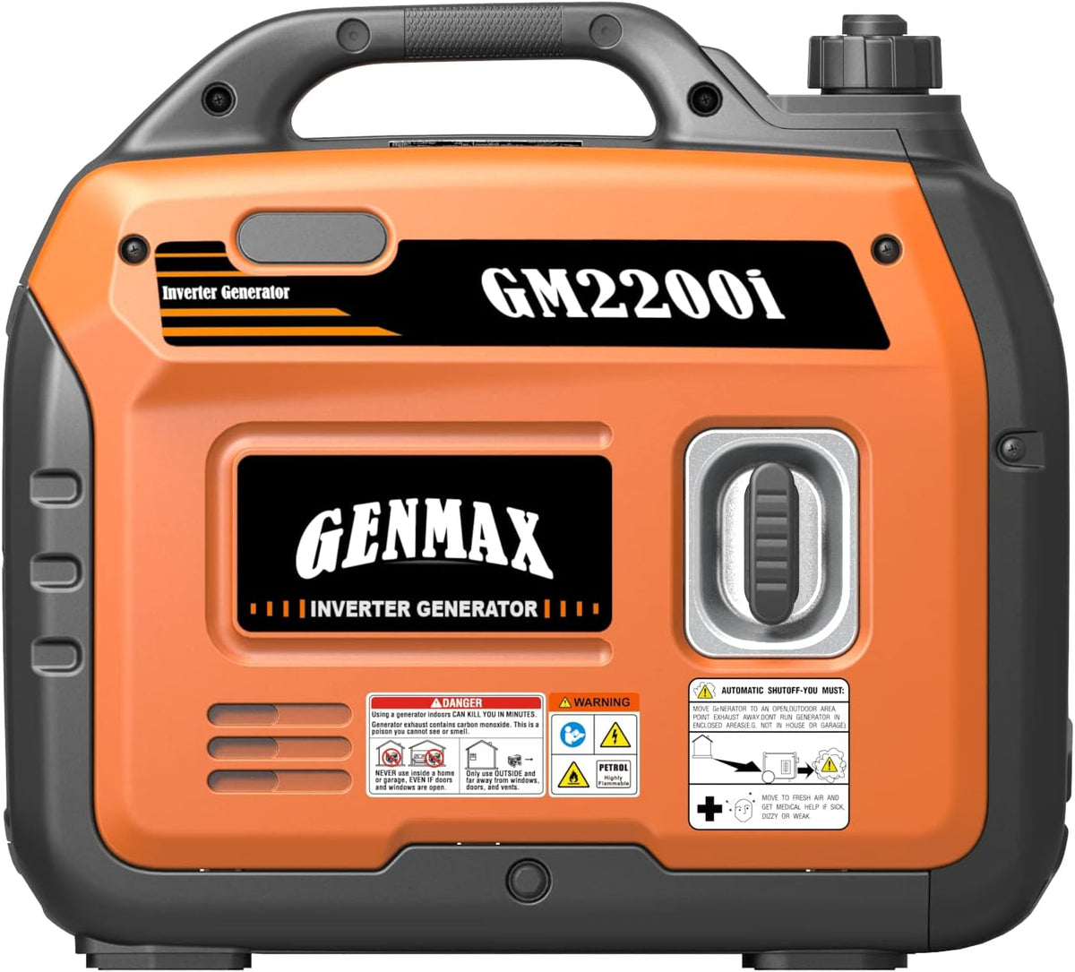 GENMAX GM2200i 20 Amp 1800W/2200W Gas Inverter Generator with CO Detec