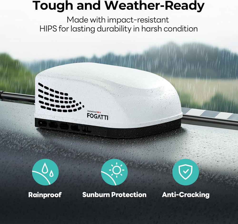 Fogatti InstaCool 135 II RV Rooftop Air Conditioner Non-Ducted 13,500 BTU 115V New