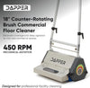 Dapper Supply Floor Cleaning Machine 18" Counter-Rotating Brush for Carpet & Hard Floors New