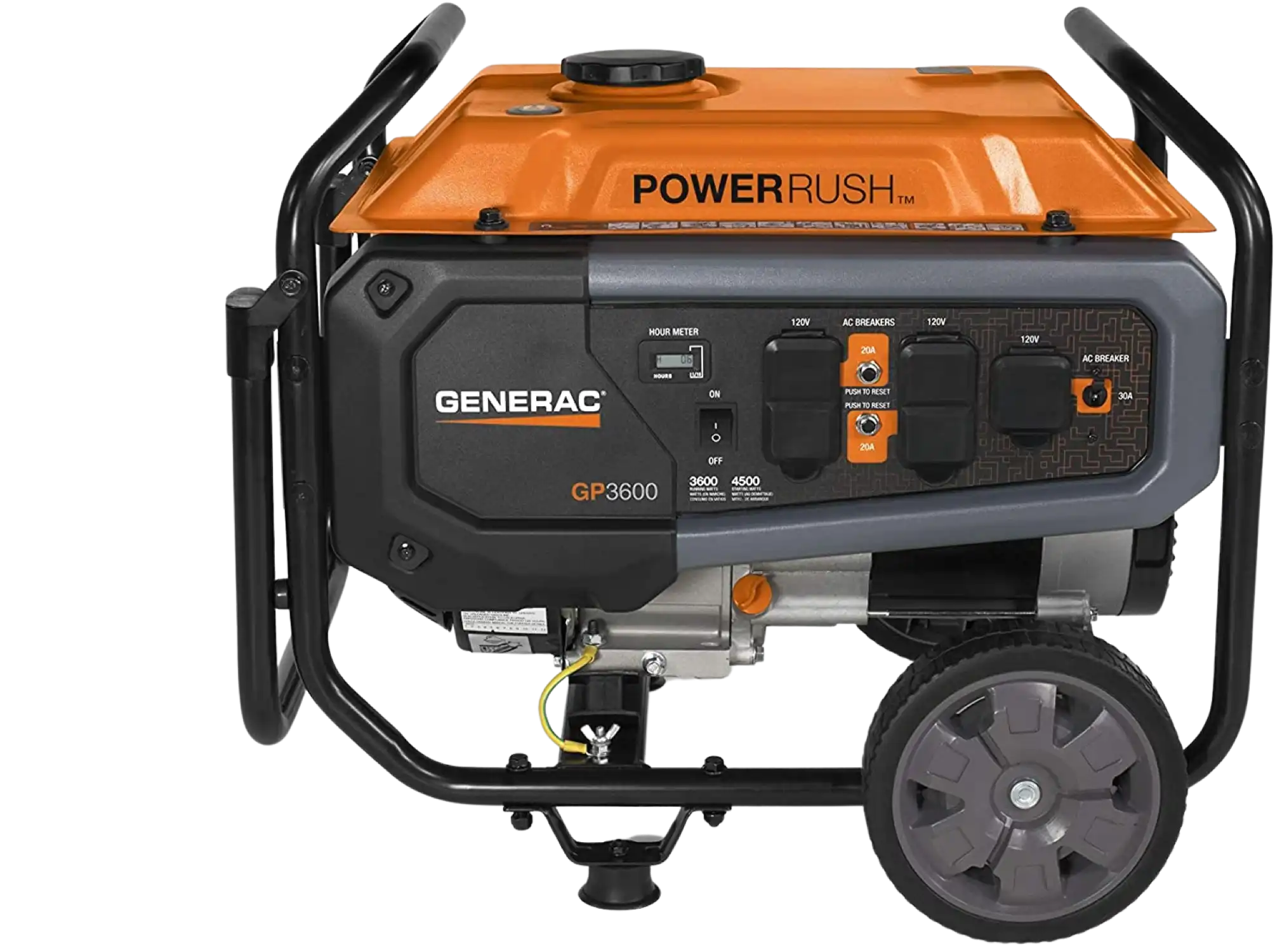 Gas Generac Generac GP3600 3600W/4500W Portable CARB Gas Generator Manufacturer RF ...