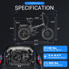 Rattan LM Ultra Foldable Electric Bicycle 32 MPH 120 Mile Range 1000W 48V 40.5Ah New