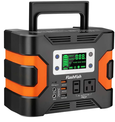 Flashfish 330W Portable Power Station 81000mah Solar Generator With 110V AC Outlet 12V/24V DC  QC3.0 USB SOS LED CPAP Battery Pack Emergency Power Supply New