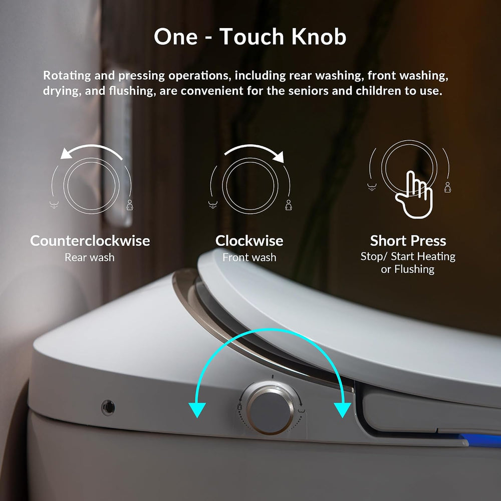 WOODBRIDGE LT610 Smart Toilet Bidet Dual Flush 1/1.6 GPF Auto Open Close Heated Seat Auto Flush New