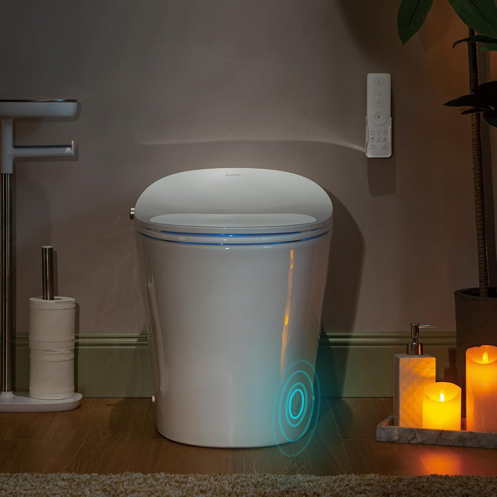 WOODBRIDGE LT610 Smart Toilet Bidet Dual Flush 1/1.6 GPF Auto Open Close Heated Seat Auto Flush New