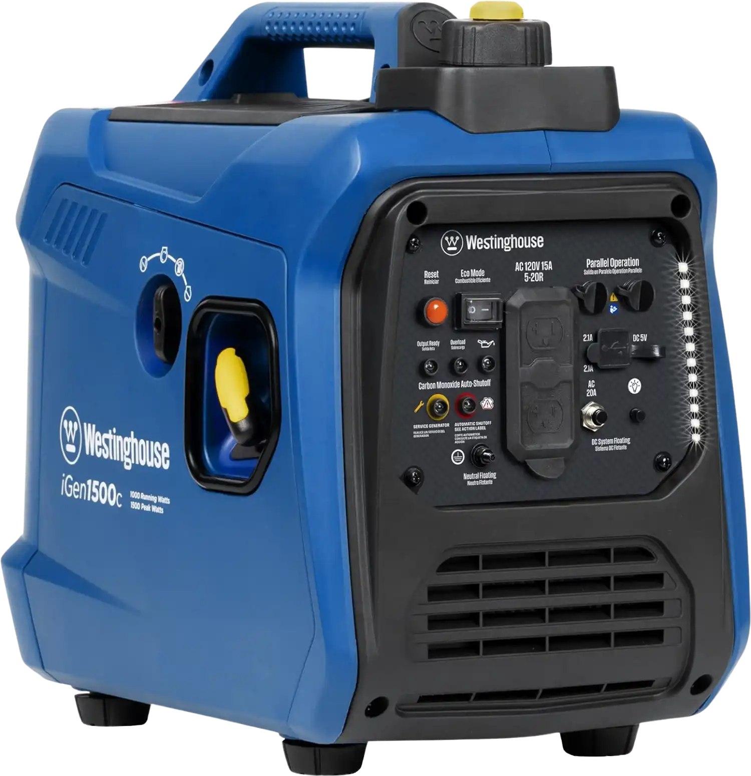 Westinghouse iGen1500c Inverter Generator 1000W/1500W 15 Amp Recoil Start Gas New