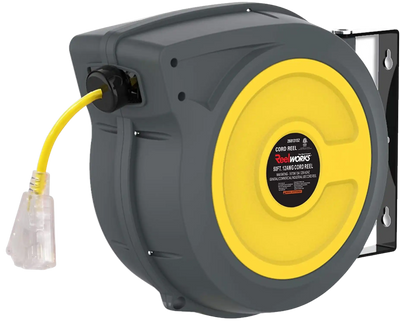 ReelWorks GUR025 12 AWG x 50' Retractable Extension Cord Reel New