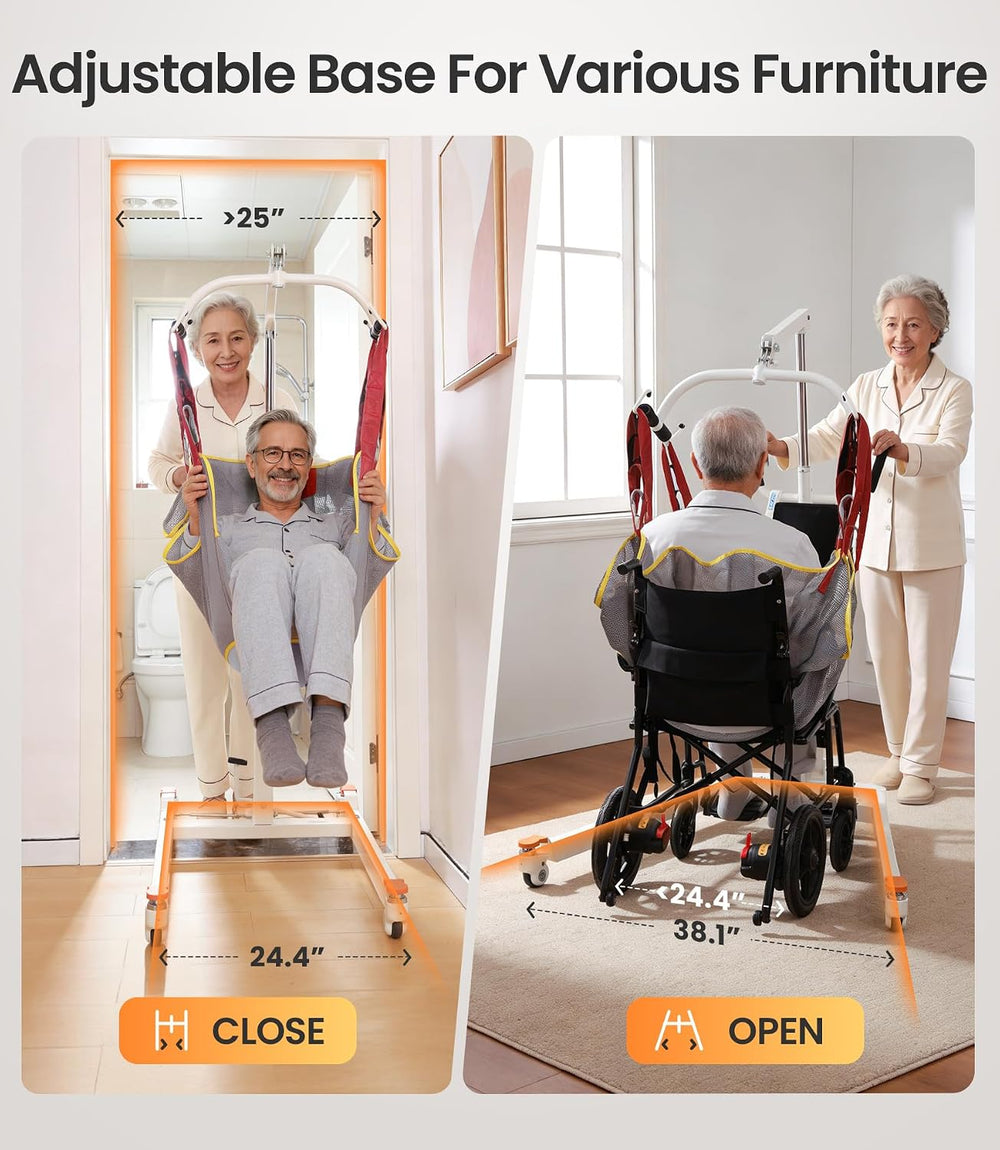 Vocic AY05 Electric Patient Lift Floor-to-Bed Transfer Aid Wireless Remote 330 lb Capacity New