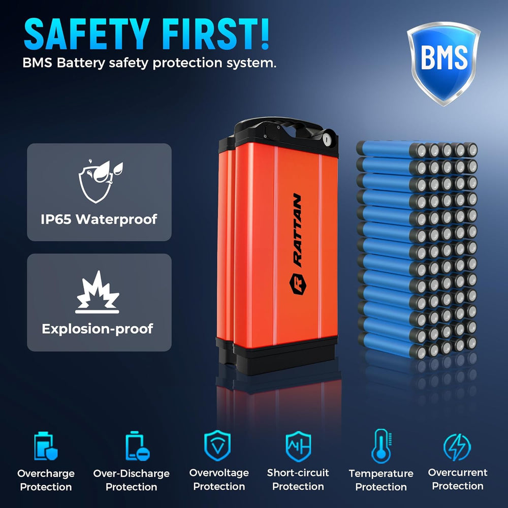 Rattan LF Ultra Foldable Electric Bicycle Step-Thru 32 MPH 120 Mile Range 1000W 48V 40.5Ah New