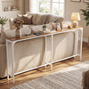 71 Inch Narrow Console Table with Power Outlet for Small Space-Natural - Gallery View 1 of 10