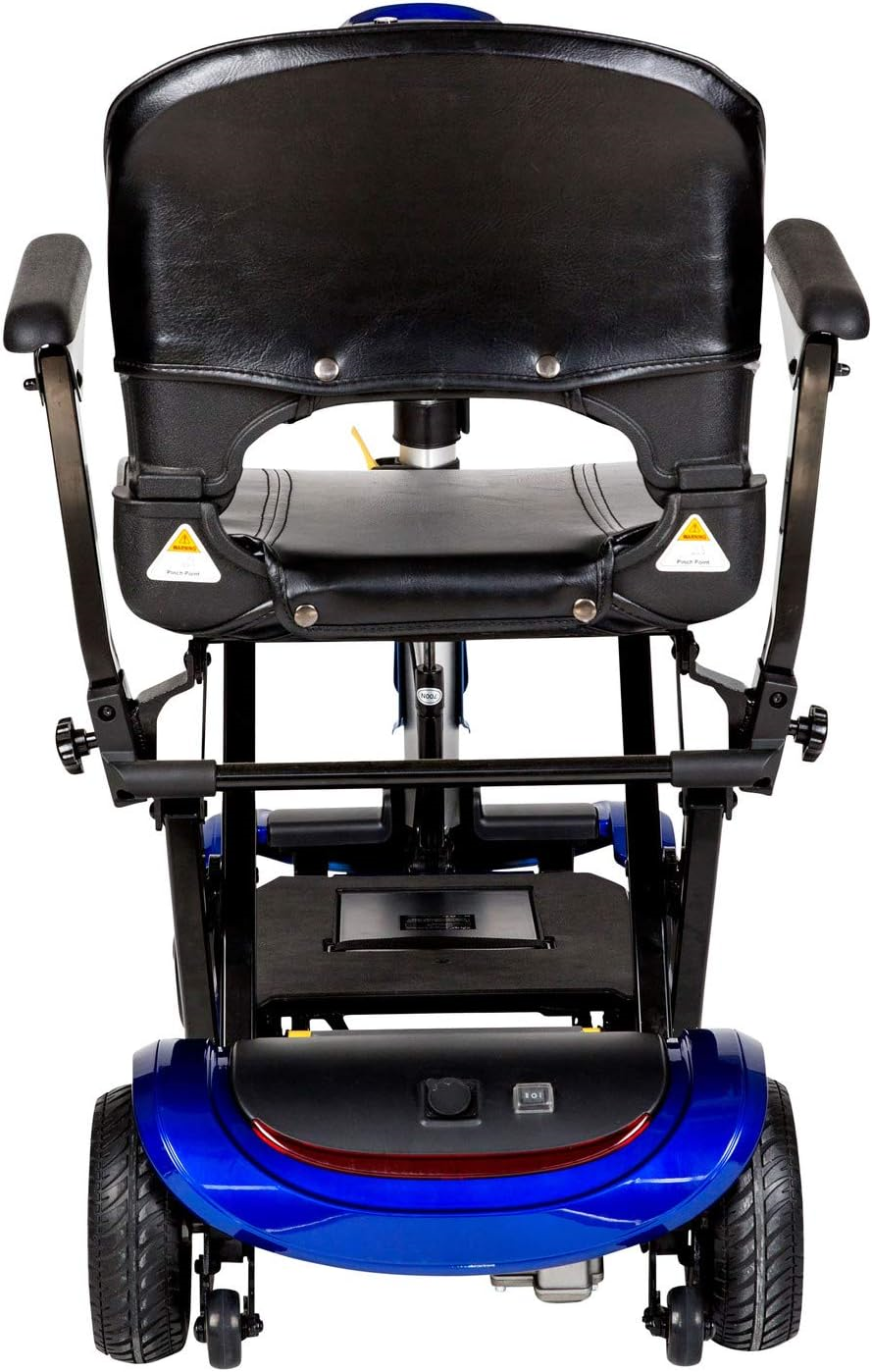 Drive Medical ZOOME-FLEX-AUTO Folding Mobility Scooter 4-Wheel Blue New