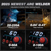 Arccaptain ARC220 Welder Arc/Lift TIG with 10 Rods 220 Amp 110/220V New