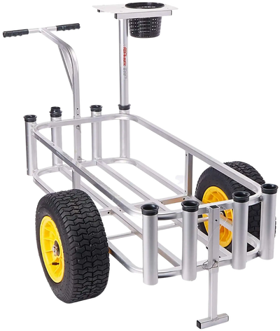 Angler's Fish-N-Mate 143 Pier Cart with Cutting Board and Bait Basket New