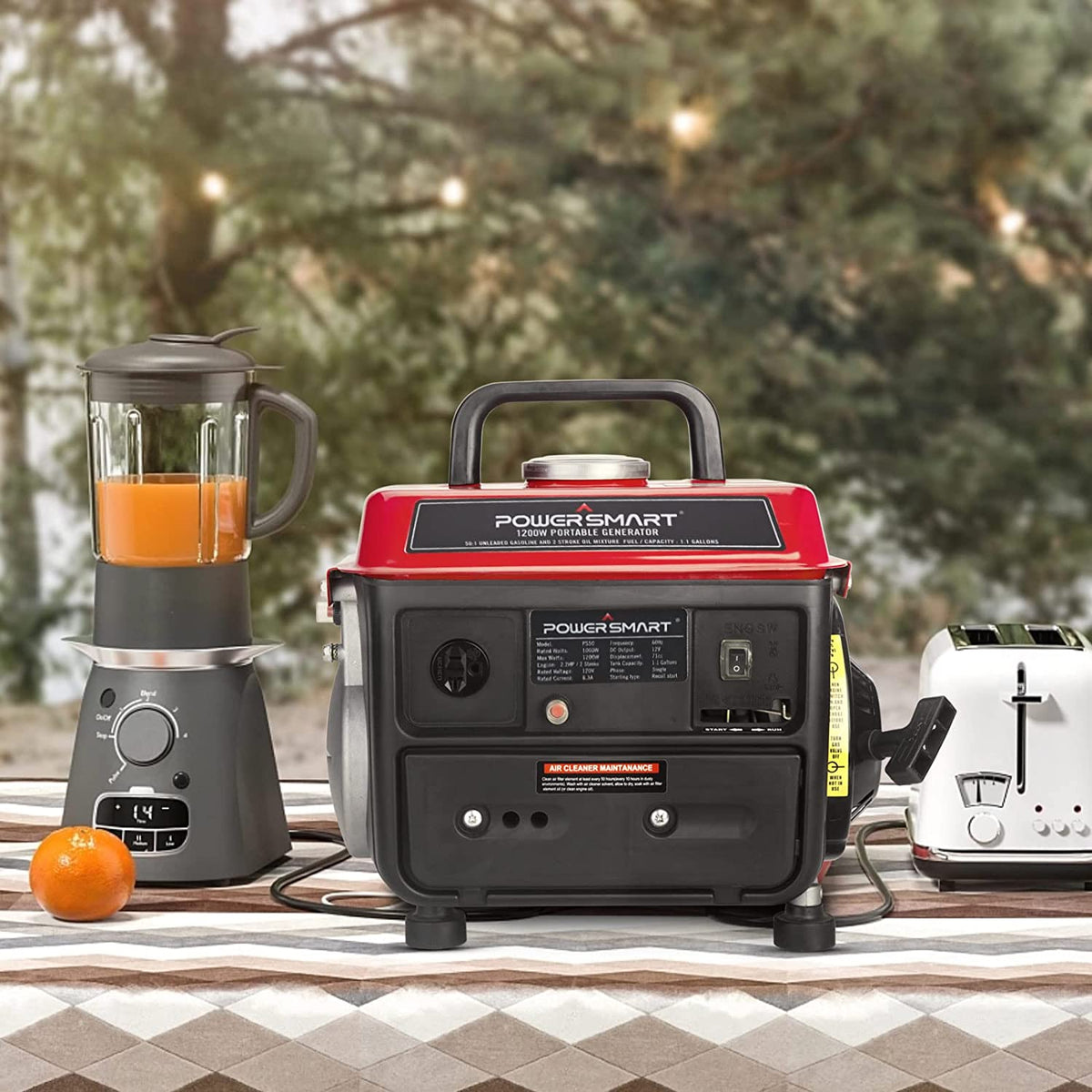 Powersmart PS50 Portable Generator 1000/1200W Gas 2 Stroke Recoil Star ...