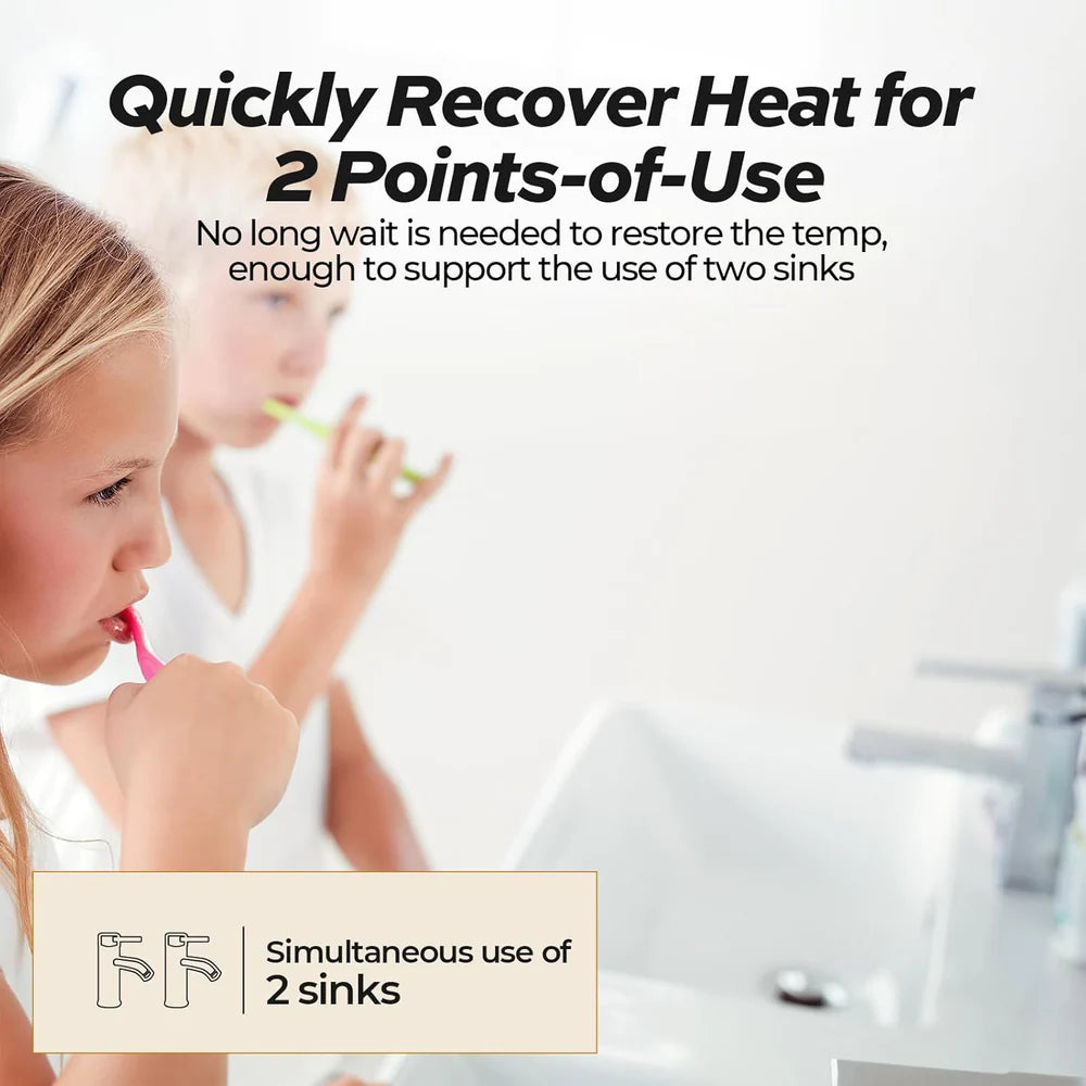 Mizudo Mini-Tank Water Heater 8 Gal. Point of Use for Instant Hot Water 1440W 120V New