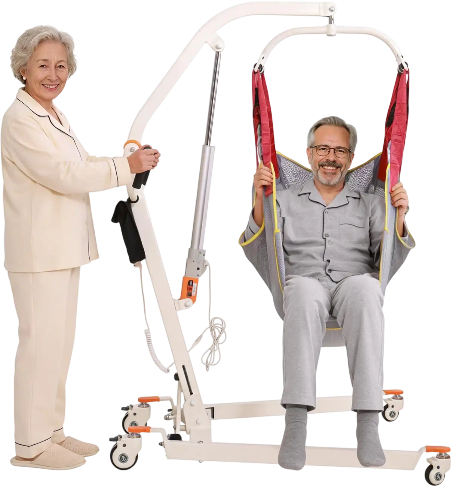 Vocic AY05 Electric Patient Lift Floor-to-Bed Transfer Aid Wireless Remote 330 lb Capacity New
