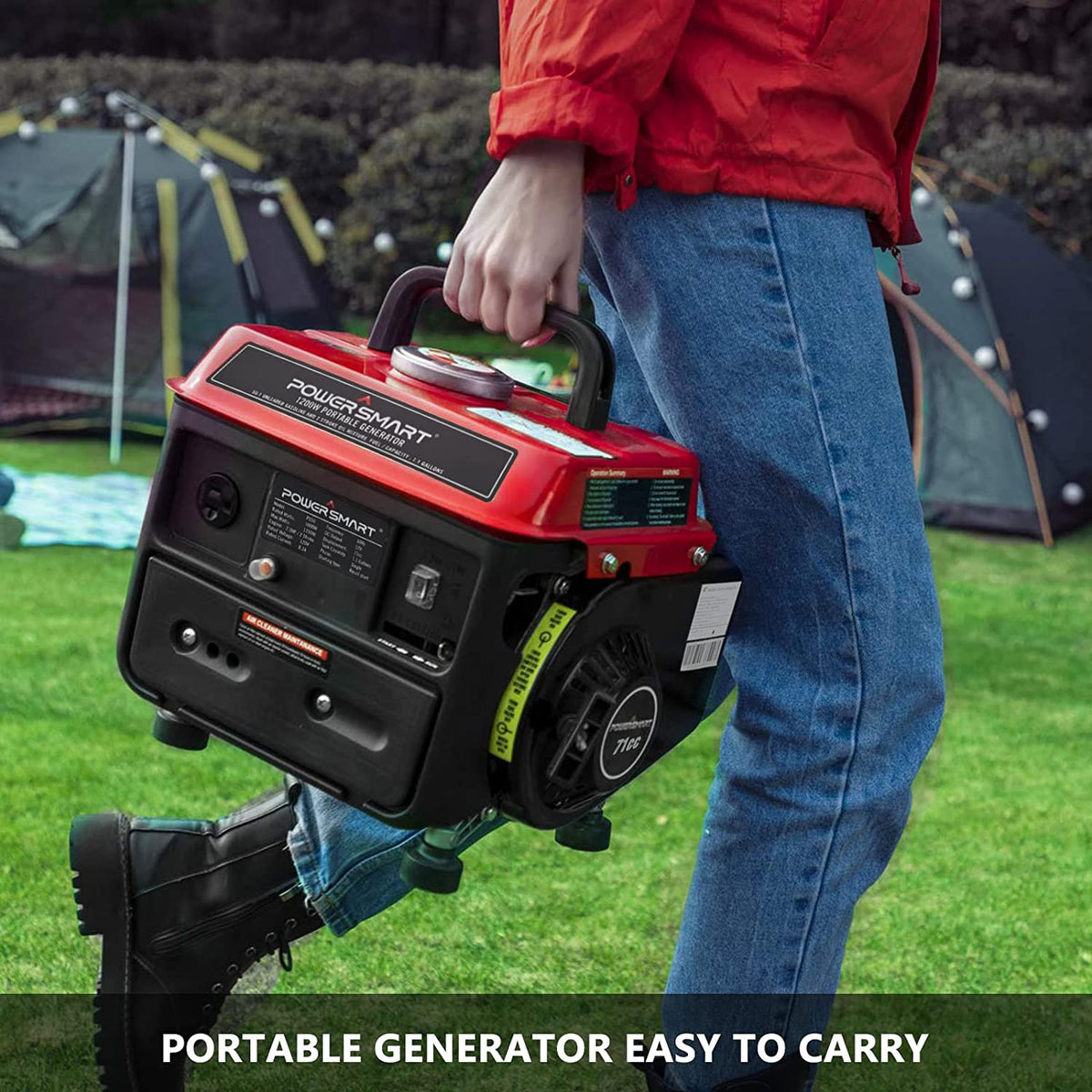 Powersmart PS50 Portable Generator 1000/1200W Gas 2 Stroke Recoil Star ...