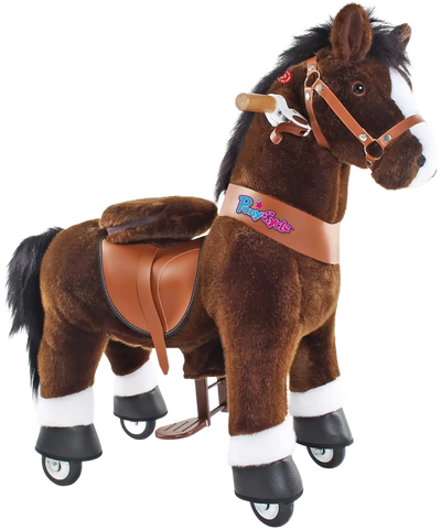 PonyCycle Ux421 Ride On Horse Chocolate Medium New