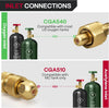 Arccaptain Oxygen and Acetylene Gas Regulators CGA540 and CGA510 Gauges New