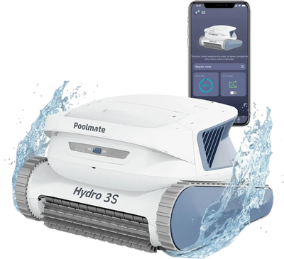 Chasing Poolmate Hydro 3S Robotic Pool Cleaner Cordless 1,614 sq. ft. 5070 GPH HydroCurve S Path New