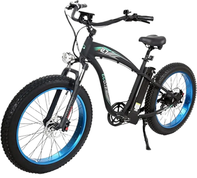 ecotric electric bicycles Ecotric Hammer E-Bike 48V 13AH 750W 20 MPH Fat Tire Beach Snow Bike New Blue