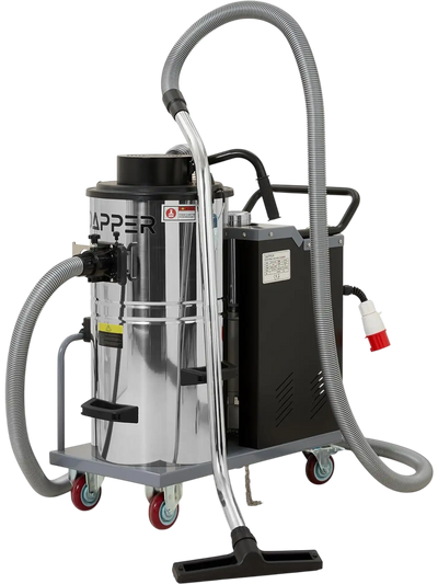Dapper Supply Wet/Dry Vacuum 14.5 Gal. 6.84 HP 3-Phase 220V with Attachments New