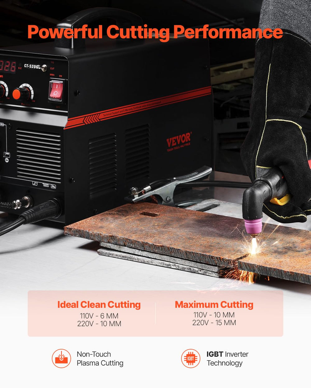 Vevor Plasma Cutter 3 in 1 Welder Machine TIG/MMA Combo 110/220V New